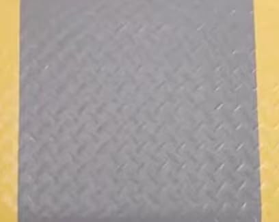 1 Pack Odorless Anti-Fatigue Mat Anti-Static Anti-Fatigue Inline Foot Mat (Gray base yellow edge,0.6Mx0.45Mx20mm)