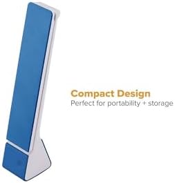 Bostitch Office Rechargable Battery Led Desk Lamp, 3 Color Temperatures, Flip Open, Blue (KT-VLED1810-BLUE)