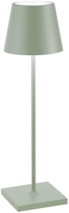 Zafferano, Poldina Pro, Rechargeable Cordless Lamp, Sage Green