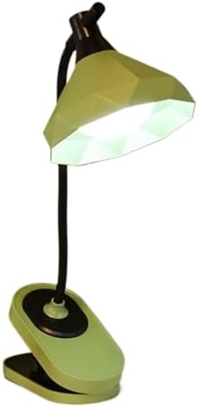 Eye Protection Rechargeable Clamp Desk Lamp 3-Level Dimmable LED Touch Control Desk Lamp(Green)
