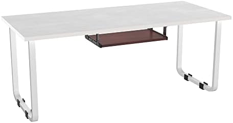 FRMSAET Under Desk 20/24/30 inch Keyboard Drawer Platform (24 in, Mahogany)