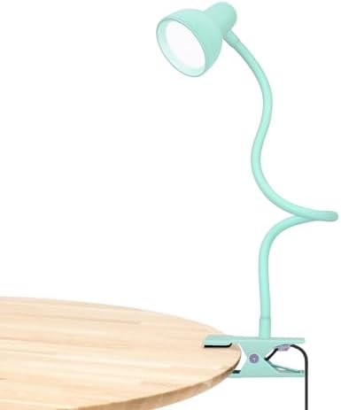 LiFMIRA Reading Light for Bed, Clip-on Desk Lamp 3 Color Modes Teal