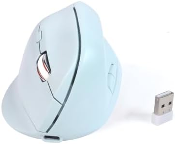 Vertical Wireless Mouse, Ergonomic Design, Dual Mode, 400mAh Type-C, 3 Adjustable Sensitivity Levels,Compatible with Windows/Laptop/Tablet,Suitable for Office & Study (Green)