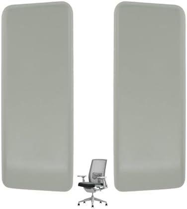 Replacement Very Grey Arm Pads, Compatible with Task & Stool Height Chair Models, Durable Comfort Material, Set of 2 (Left and Right) (Grey)