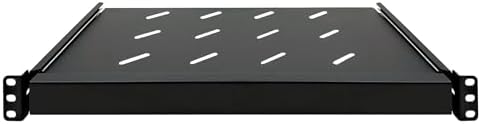 Electriduct 1U Keyboard Tray - Fully Extendable Universal 19" Rack Mount Sliding Shelf for Network Equipment Server Cabinet Enclosure with 3-Rail System and Mounting Hardware - 10.8" Deep