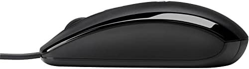 HP E5E76AA#ABA X500 - Wired USB Mouse for Windows PC Desktop, Laptop, Notebook, Mac, computerand Chromebook, for Righty or Lefty Use ,Black