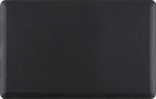 Hauteloom Kitchen Mat - Cushioned Anti Fatigue Rug - Waterproof, Non Slip - Standing and Comfort Desk/Floor Mats for House Sink Office - Black - 20" x 32"