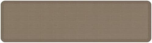 GelPro Ergo-Foam Cushioned Anti-Fatigue Standing Kitchen Floor Mat, Padded Stain-Resistant, Waterproof, Non-Slip Comfort Padded Desk/Office Mat - 20" x 72", Grasscloth Pecan