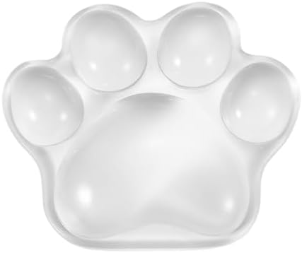 PATIKIL Gel Wrist Rest, Wrist Support for Mouse Dog Paw Shape Ergonomic Mouse Pad Soft Silicone Support Comfortable Cushion for Computer Gaming Office Home, Transparent