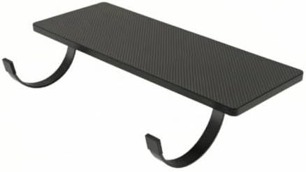Desk Extension Board Armrest Shelf Keyboard Tray Wrist Rest with Clamp Hook Space Saving Add On with Carbon Fiber Suitable for Compact desks Dorm, 55x24cm