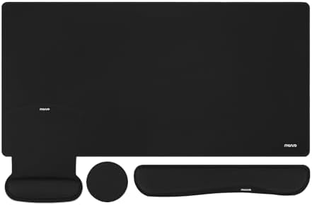 MOSISO Keyboard Mouse Pad Set, Large Gaming Mousepad&Keyboard Wrist Rest