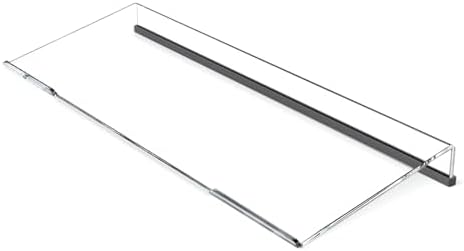 Beego Ergonomic Computer Keyboard Stand - Clear Acrylic Keyboard Riser Tilted Keyboard Holder Keyboard Tray with Black Non-Slip Strip for Easy Typing at Home School Office Desk Accessories