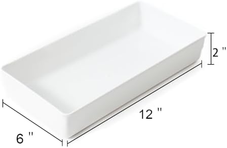 Strong Plastic Drawer Organizer Tray 6x12''
