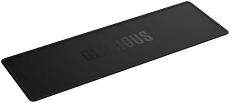 GLORIOUS Gaming Sound Dampening Keyboard Mat - Stitched Edges, Absorbs Keyboard Sounds & Vibrations, Machine Washable, Non-Slip Base, Fits Most Full Size Keybaords - Black