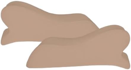 Armrest Cushion for Office Chairs - Soft Elbow Support Pad with Non-Slip Bottom, Fits Most Chairs 2-Piece (Khaki)