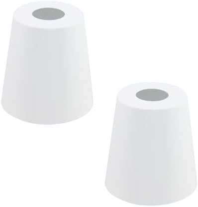 MY MIRONEY 2PCS White Barrel Metal Lampshade, 5.04" Height