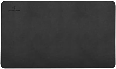 Gallaway Leather Desk Mat,Desk Writing Pad - Office Desk Pad, Medium 24" x 14" Black, Desk Mats on Top of Desks, Gift Ready Elegant Computer Desk Mat Desk Cover Desk Pad Protector PU Leather