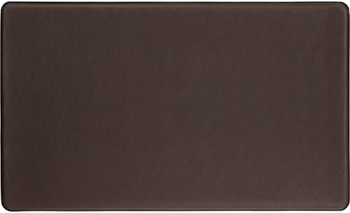 Home Dynamix Trenton Solace Traditional Diamond Textured Kitchen Mat, Espresso, 17"x39"