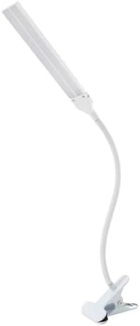 LED Desk Lamp with Double Heads for Eye Care and Dimming Options for Student and Office Use Adjustable Lamp with USB Power Supply (White)