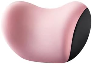 Car Headrest Cushion, Ergonomic Memory Foam Car Neck Back Support w/Removable Cover, Universal Breathable Lumbar Cushion Headrest Pillow with Adjusatble Strap (Pink)