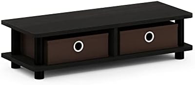 Furinno TURN-N-TUBE Toolless Monitor Stand Riser, Monitor Riser, Espresso