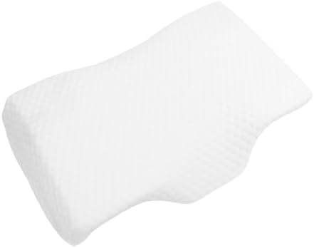 banapoy Cervical Neck Pillow, Memory Foam Ergonomic Cervical Neck Support Sleeping Pillow Slow Rebound with Washable Cover, Four Zones for Side Back Stomach Sleepers (White 52 * 30 * 10)