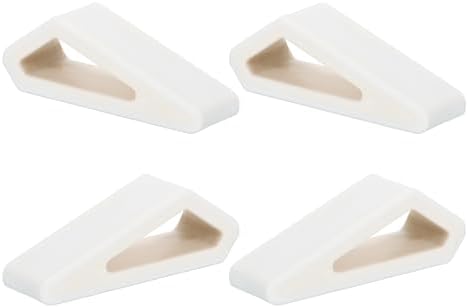 PATIKIL Laptop Wedge, 4-Pack Portable Laptop Stand Computer Notebook Holder Keyboard Stand Lifter Risers Plastic Anti-Slip Ventilated Elevated Feet for Desktop Keyboard Tablet, White