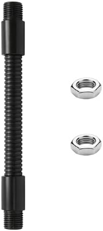 7.8" Gooseneck Tubing Flexible 5/16" Male thread Alloy Steel Metal Arm Universal Bendable Extension Hose for DIY Lamps Microphone Stands Inspection Cameras