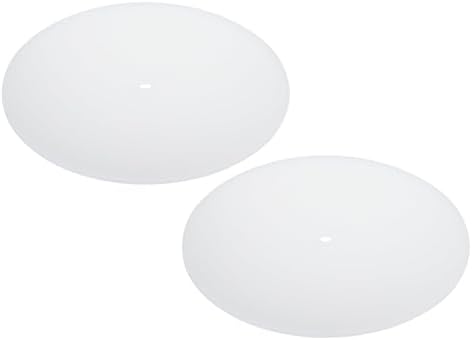 PATIKIL Lampshade Diffuser, 2 Pcs 8" Diameter with 3/8" Center Hole Round Diffuser 1.7mm Thick for Drum Lampshades Pendants Light Fits 8.5-10" Openings, Translucent White