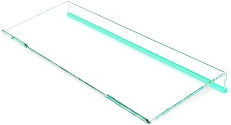 BEEGO Ergonomic Computer Keyboard Stand - Clear Acrylic Keyboard Riser Tilted Keyboard Holder Keyboard Tray with Teal Blue Non-Slip Strip for Easy Typing at Home School Office Desk Accessories