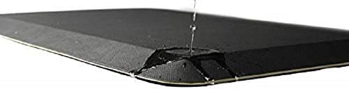 Mabel Home Anti Fatigue Floor Mat- 3 Size(20x32 & 20x39 & 24x70),16 Colors - Standing Desk Mat-Kitchen Floor Mat-Stain ResistantHome Non-Slip Bottom, Extra Soft (Black, 20" x 39")