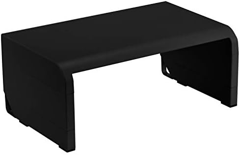 Bostitch Office Konnect Adjustable Monitor Stand Riser, 4 Height Adjustments, Built-In Cable Management, Rubber Feet - Black