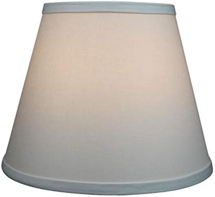 FenchelShades.com Lampshade 6" Top Diameter x 10" Bottom Diameter x 8" Slant Height 6x10x8" with Spider Attachment Diameter 0.4 Inch for Lamps with a Harp (Ivory)