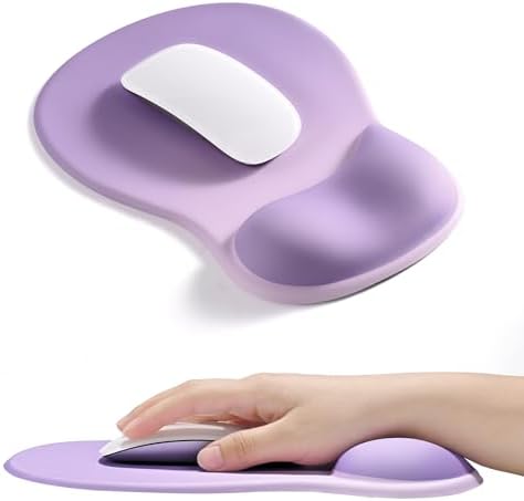 EooCoo Mouse Pad with Gel Wrist Rest, Ergonomic Mousepad Wrist Alignment