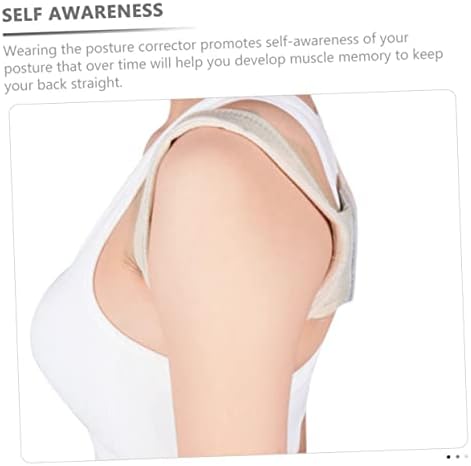 VALICLUD Posture Corrector Sticky Strap Back Brace for Men and Women