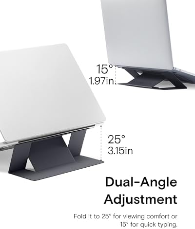 MOFT Invisible Laptop Stand, Stick-On Portable Laptop Riser for Mobile Work