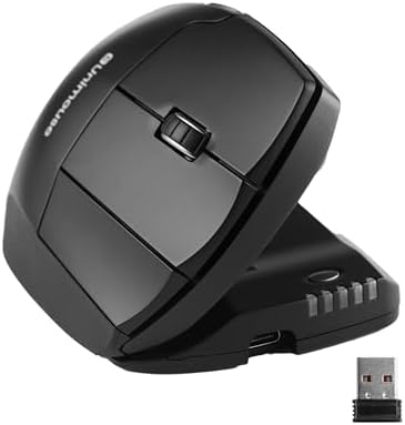 Contour Unimouse Ergonomic Vertical Mouse, Adjustable Thumb Rest, Wireless