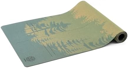 Cork Yoga Mat with Natural Rubber Base, Extra Size, Thickness and Support, Excellent Cushion & Grip, Non-Slip, Non-Toxic, Sweat-Resistant, Sustainable, Eco-friendly Exercise Mat