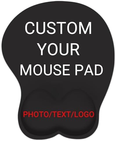 Custom Mouse Pad with Wrist Rest,Personalized Photo Ergonomic Mouse Pad