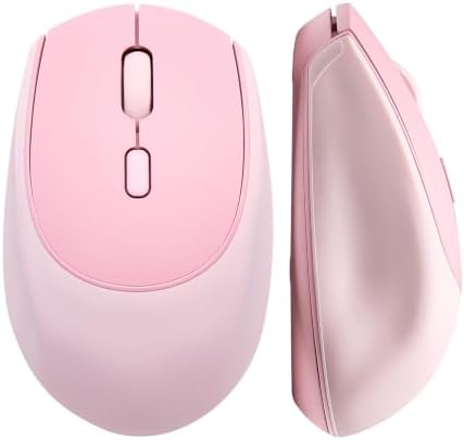 YUNZII C2 Silicone Wireless Mouse 1600 DPI Optical 2.4GHz (Pink)