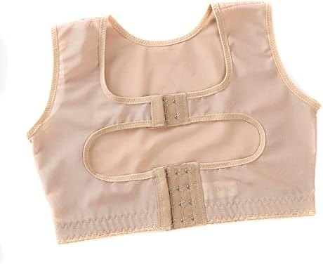 Surakey Women Chest Brace Up Posture Corrector Shapewear Tops Back Brace Support Bra Chest Hunchback Body Shaper Corset (SkinColor L)
