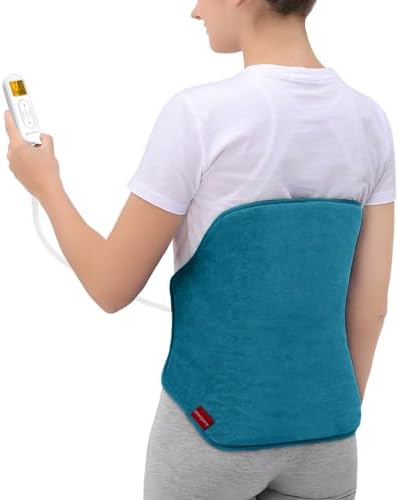 Comfytemp Heating Pad for Back & Period Abdomen, FSA Eligible HSA, XL, Blue
