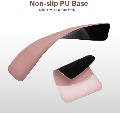 MOSISO Wrist Rest Support Mouse Pad & Keyboard Set, Salmon Pink