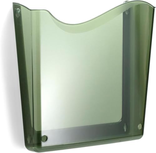 Officemate Unbreakable Wall File, Letter/A4, Vertical, Smoke(21671) (Pack of 12)