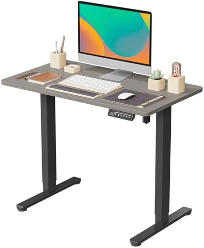 JOY worker Electric Small Standing Desk, 35" Whole Piece Height Adjustable
