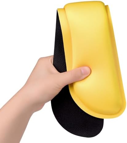 Dapesuom Enlarge Keyboard Wrist Rest, Cute Memory Foam Keyboard Wrist Cushion for Computer Desk Mats Support, Typing Pain Relief Ergonomic Mouse Pad Rests with Non-Slip Base for Gaming, Laptop, Yellow