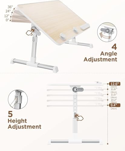 Laptop Desk Table, SAIJI Laptop Stand, Portable Lap Desks
