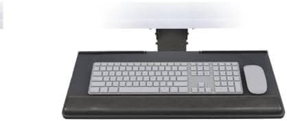 AA260 Articulating Arm PL003-25 Rectangular 25" Platform, Under Desk Ergonomic Keyboard Tray, Adjustable Height, Negative Tilt, 360° Rotation, 17" Glide Track, Keyboard and Mouse Platform, Wrist Rest