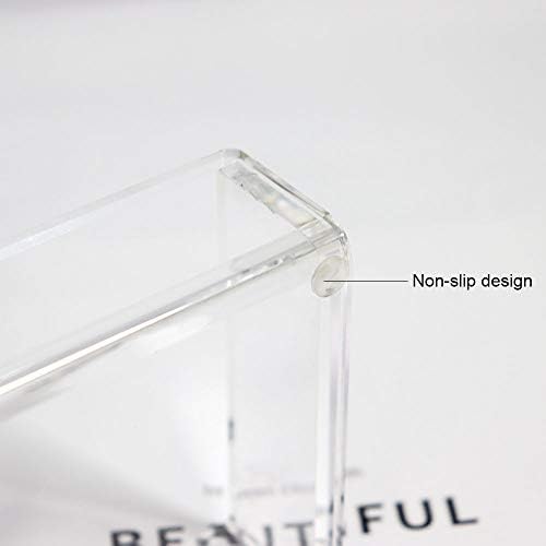 MultiBey Gold Sticky Note Holder Clear Acrylic Memo Pad Dispenser