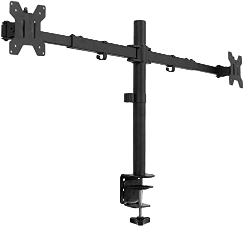 VIVO Black Dual Monitor Desk Mount for 27-38 in Ultrawides, STAND-TS38C